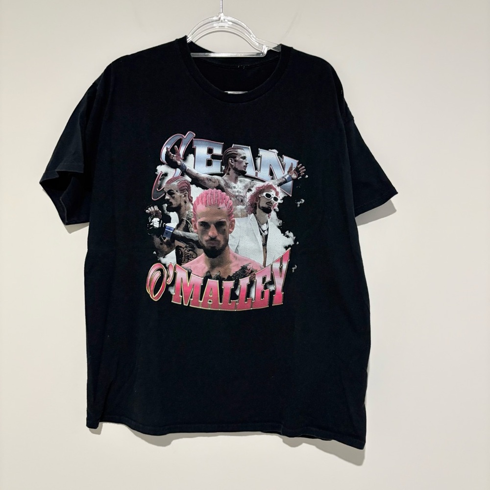 Sean O’Malley Suga MMA Vintage‎ 90s Retro Graphic Collage Shirt Black Large - Picture 2 of 4